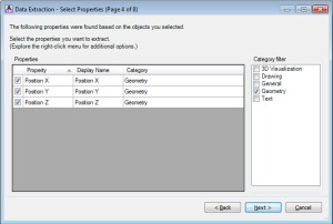 Data Extraction - Select Properties