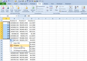 Auto Filling Point Numbers in Excel